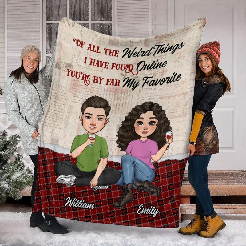 You Are My Favorite - Personalized Blanket - Meaningful Gift For Valentine, For Couple - Giftago