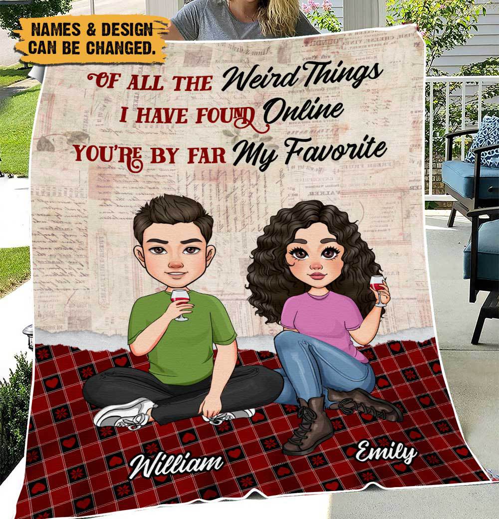 You Are My Favorite - Personalized Blanket - Meaningful Gift For Valentine, For Couple - Giftago