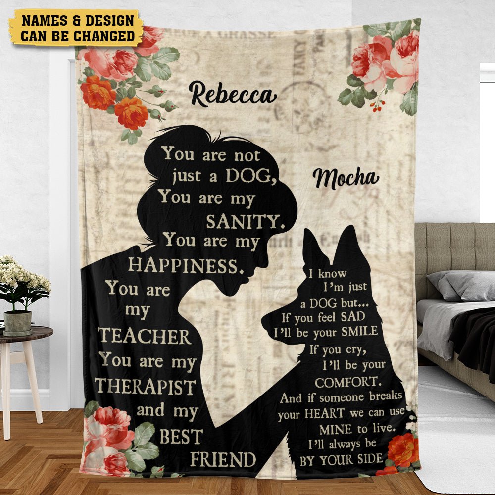 You Are My Happiness - Personalized Memorial Blanket - Best Gift For Dog Lovers - Giftago