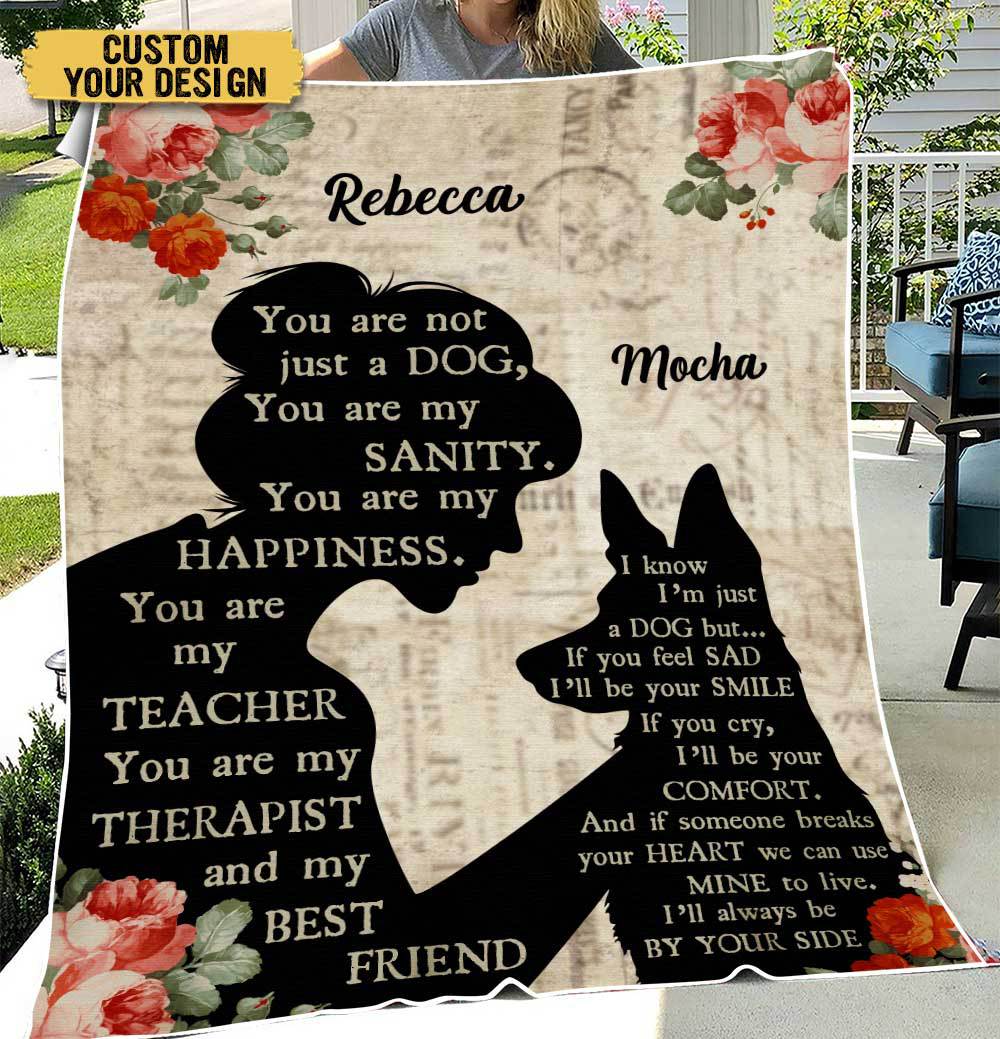 You Are My Happiness - Personalized Memorial Blanket - Best Gift For Dog Lovers - Giftago