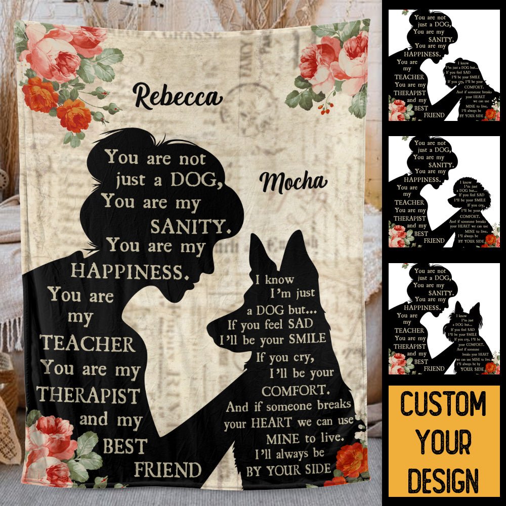 You Are My Happiness - Personalized Memorial Blanket - Best Gift For Dog Lovers - Giftago