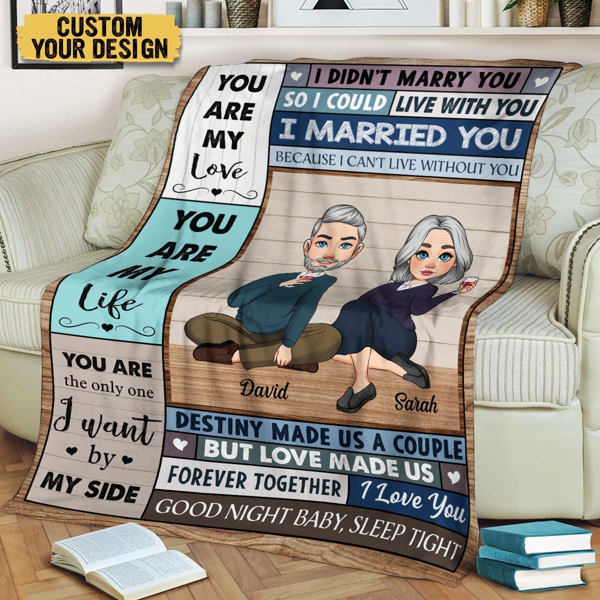 You Are My Love - Personalized Blanket - Meaningful Gift For Valentine, For Couple - Giftago