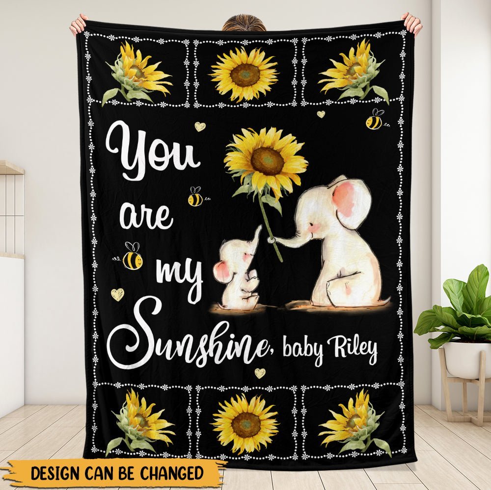 You Are My Sunshine Baby Blanket - Personalized Blanket - Giftago