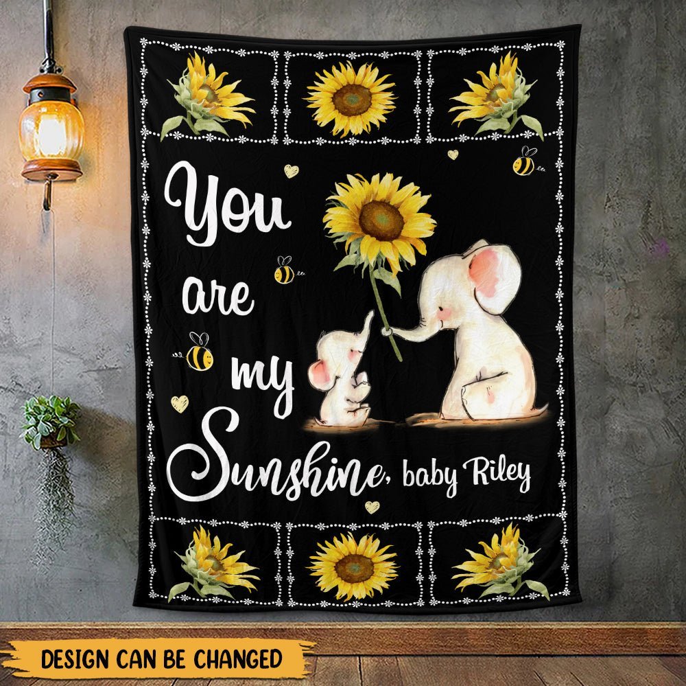 You Are My Sunshine Baby Blanket - Personalized Blanket - Giftago