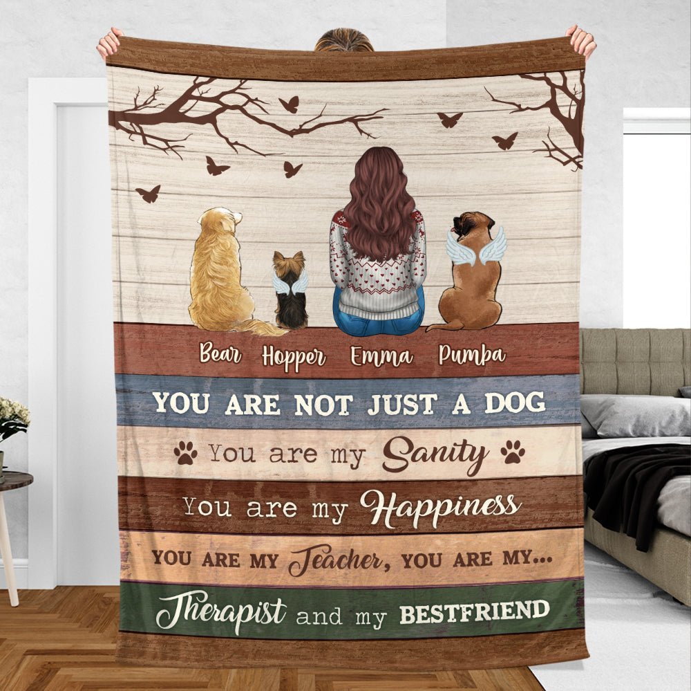 You Are Not Just A Dog - Personalized Blanket - Best Gift For Pet Lovers - Giftago