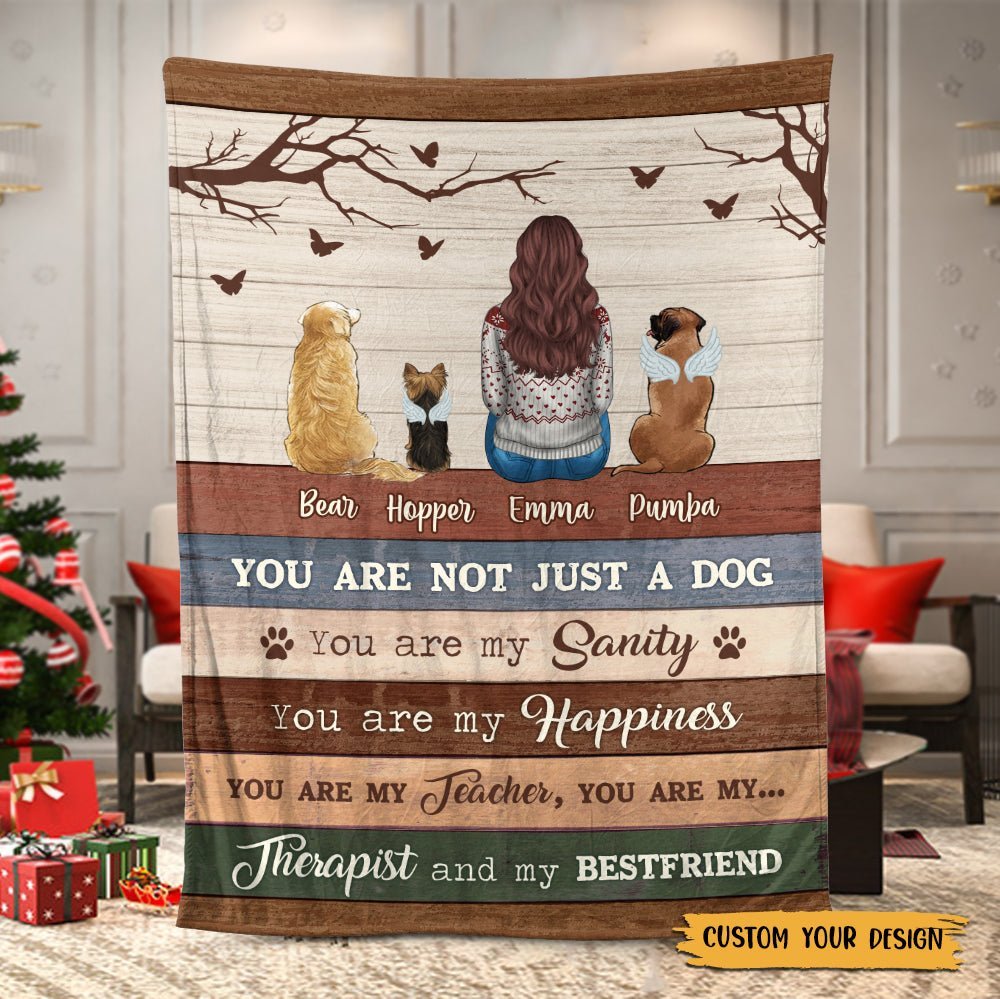 You Are Not Just A Dog - Personalized Blanket - Best Gift For Pet Lovers - Giftago