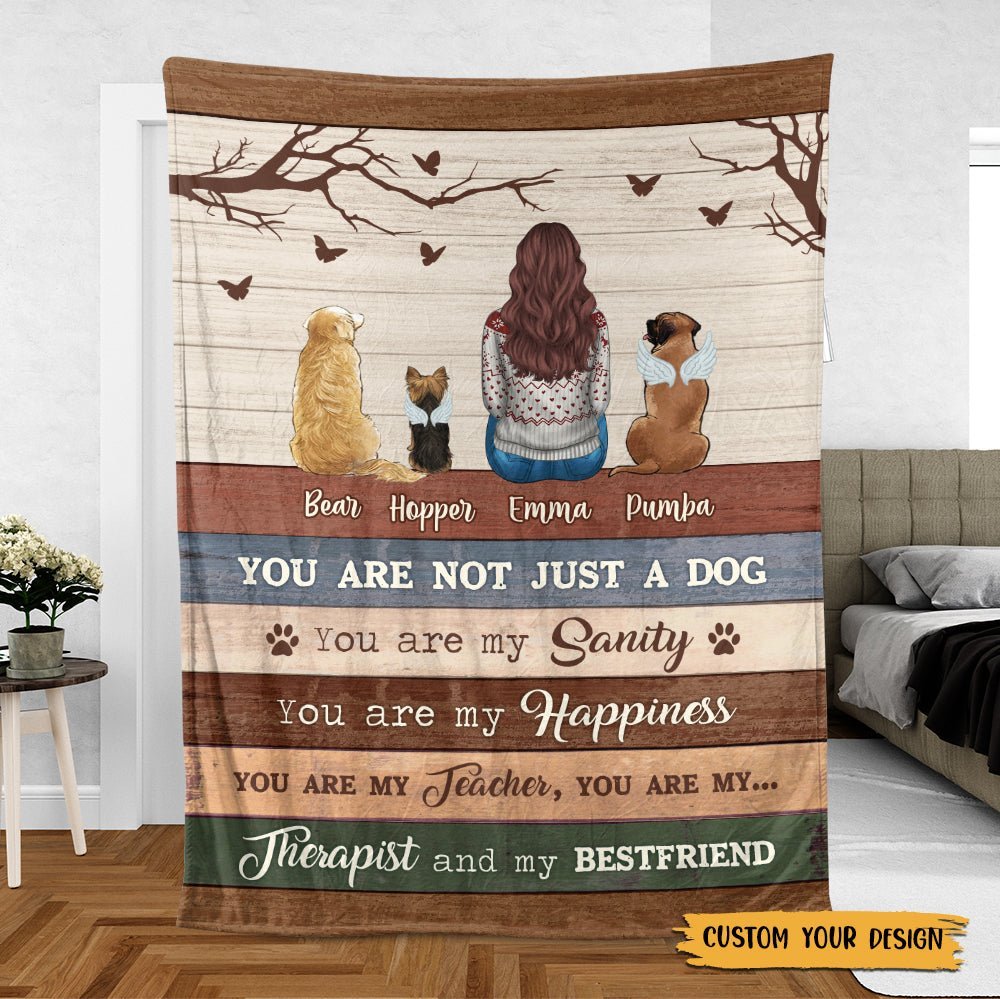 You Are Not Just A Dog - Personalized Blanket - Best Gift For Pet Lovers - Giftago