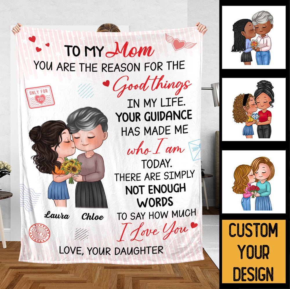 You Are The Reason - Personalized Blanket - Best Gift For Mom, For Birthday - Giftago