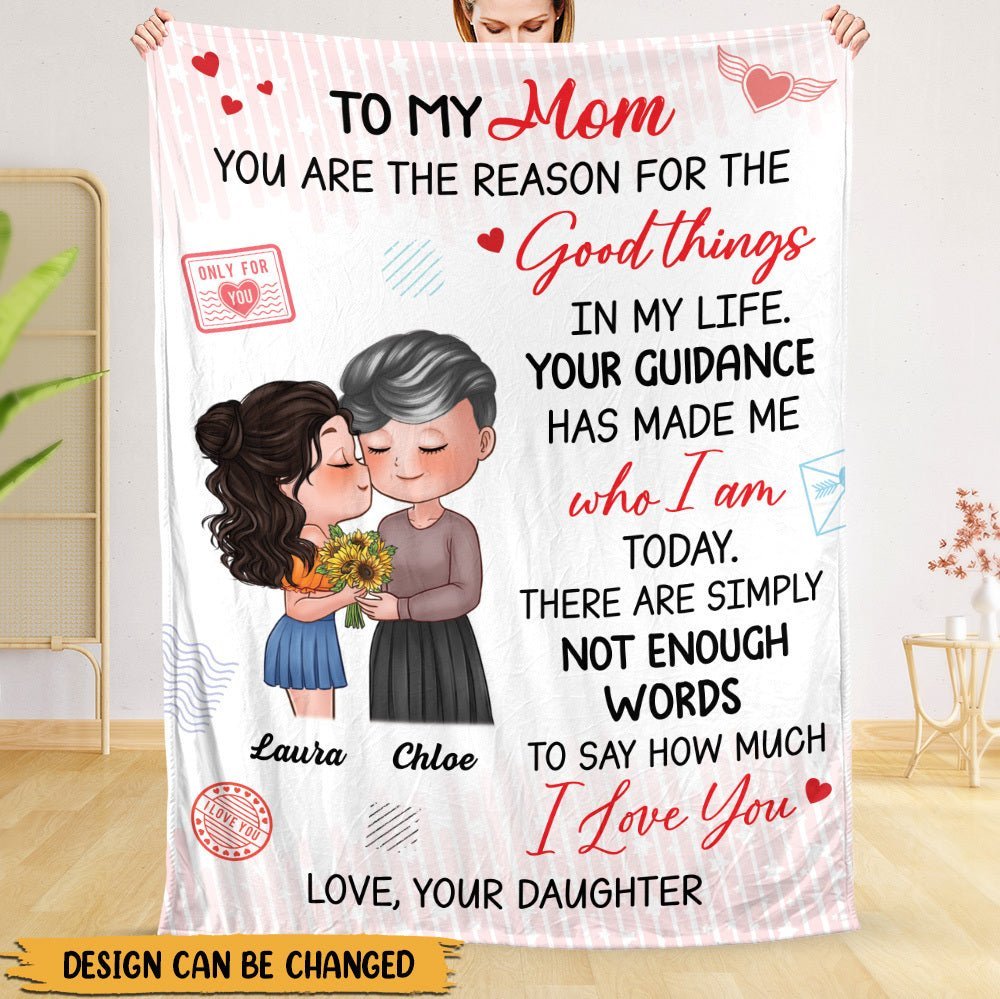 You Are The Reason - Personalized Blanket - Best Gift For Mom, For Birthday - Giftago
