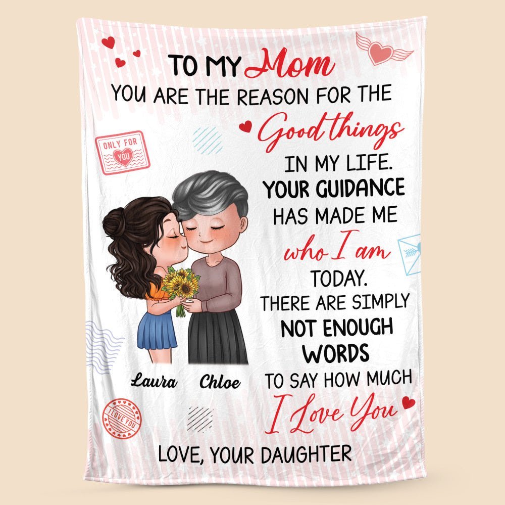 You Are The Reason - Personalized Blanket - Best Gift For Mom, For Birthday - Giftago