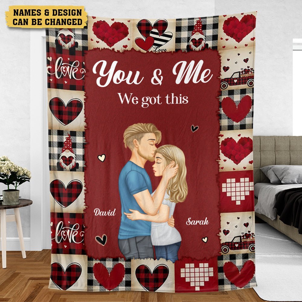 You & Me We Got This Couple/ Photo - Personalized Blanket - Meaningful Gift For Valentine, For Couple - Giftago