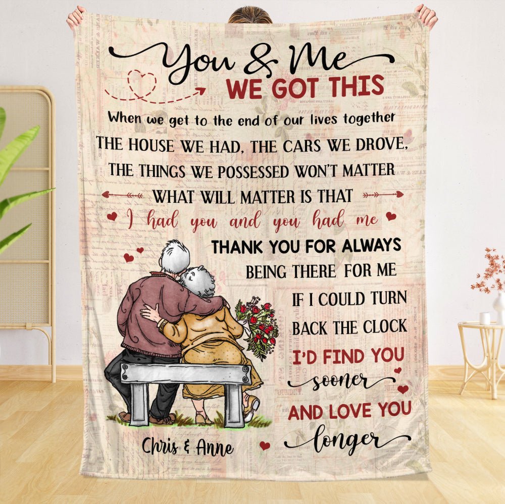 You & Me We Got This Old Couple - Personalized Blanket - Best Gift For Couple - Giftago