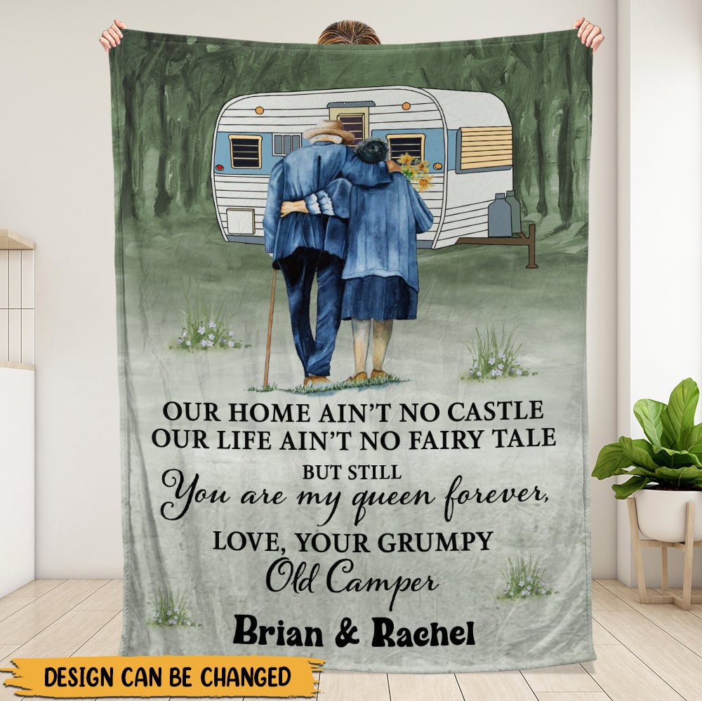 Your Grumpy Old Camper Blanket - Personalized Blanket - Giftago