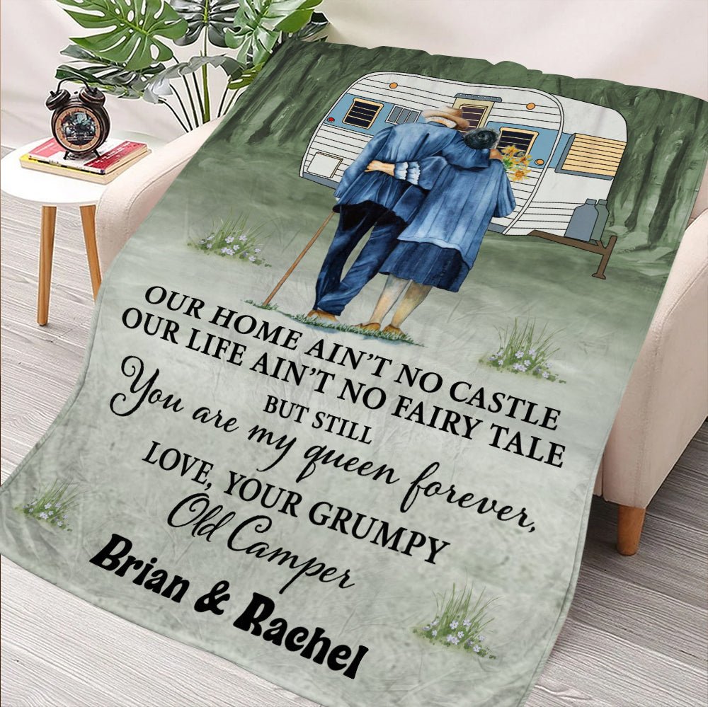 Your Grumpy Old Camper Blanket - Personalized Blanket - Giftago