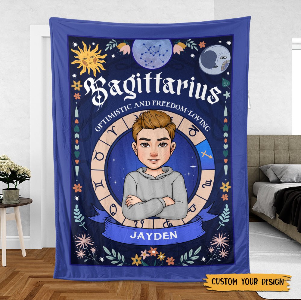 Zodiac Characteristics - Personalized Blanket - Best Gift For Yourself, For Friend, Birthday - Giftago