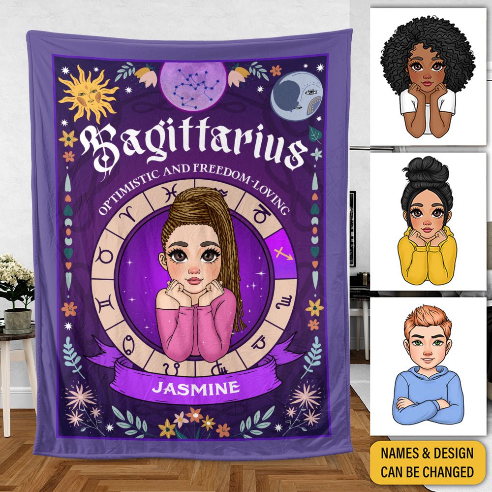 Zodiac Characteristics - Personalized Blanket - Best Gift For Yourself, For Friend, Birthday - Giftago