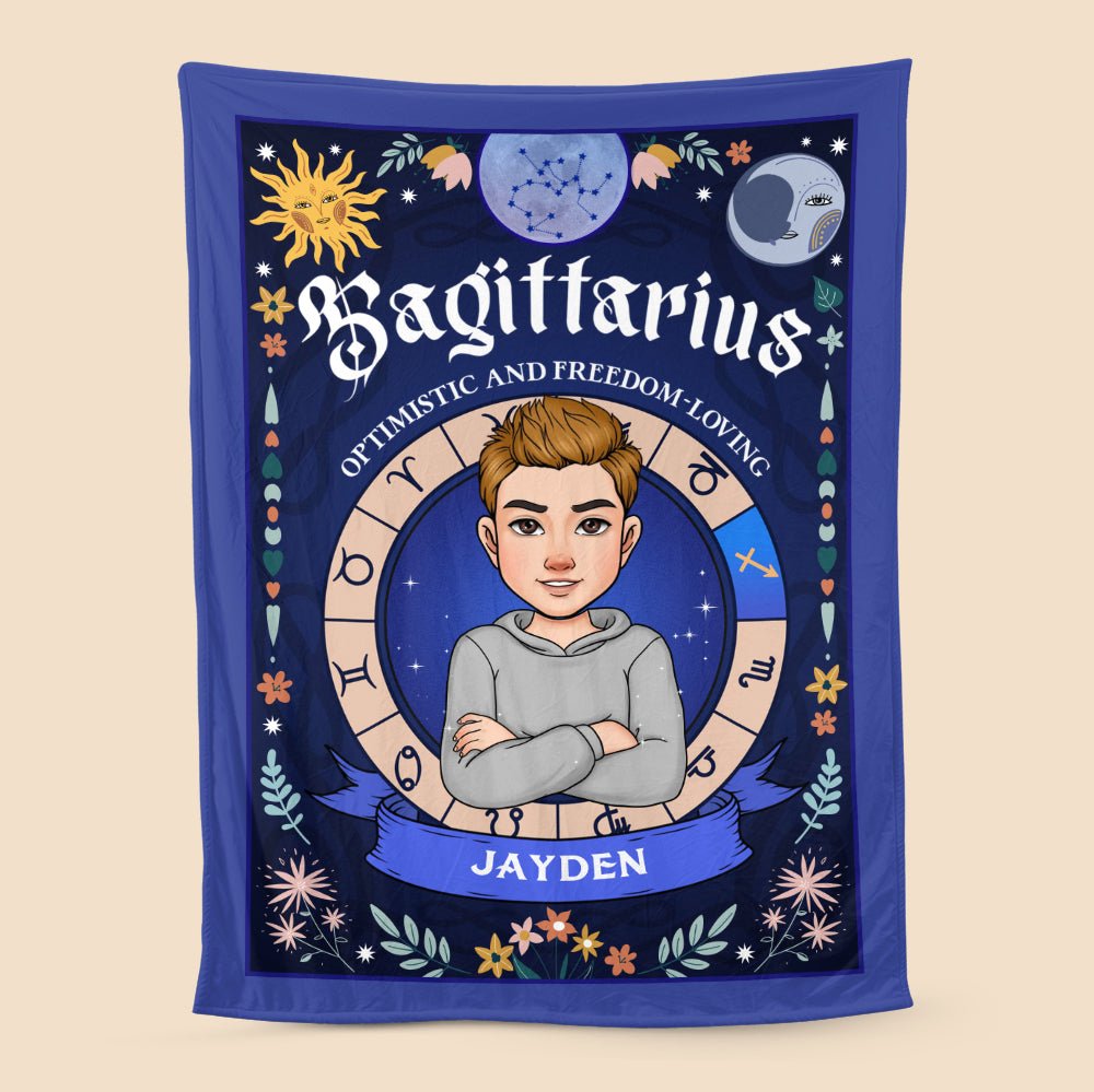 Zodiac Characteristics - Personalized Blanket - Best Gift For Yourself, For Friend, Birthday - Giftago