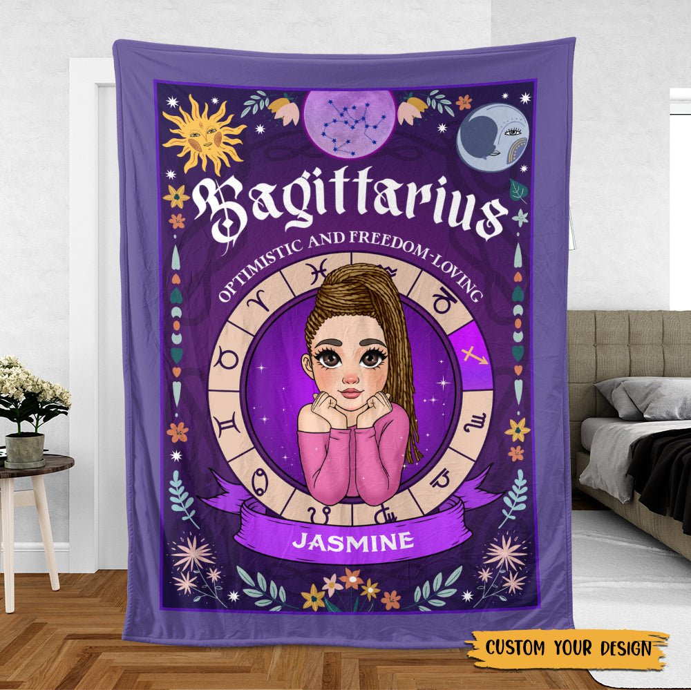 Zodiac Characteristics - Personalized Blanket - Best Gift For Yourself, For Friend, Birthday - Giftago