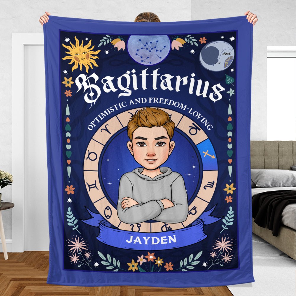 Zodiac Characteristics - Personalized Blanket - Best Gift For Yourself, For Friend, Birthday - Giftago
