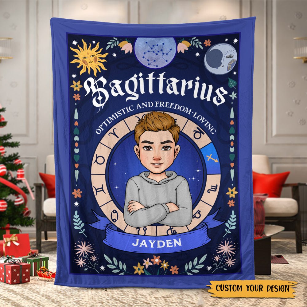 Zodiac Characteristics - Personalized Blanket - Best Gift For Yourself, For Friend, Birthday - Giftago