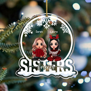 Personalized Ornament - Besties Forever/Sisters Forever - Gift For Best Friends