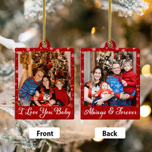 Personalized Ornament - Custom Message Frame Photo- Best Gift for Your Loved One 