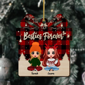 Personalized Ornament - Best Friends Sisters Forever - Gift for Bestie