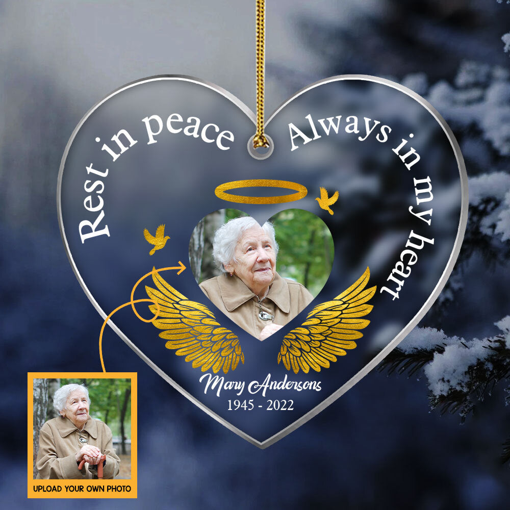 Memorial Photo Christmas Ornament - Best Gifts in Memory of a Loved One - Giftago
