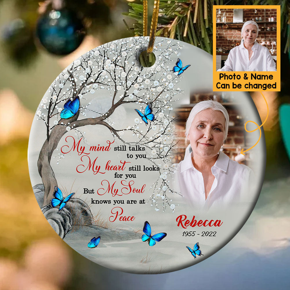 Personalized Christmas Ornament Family - Signs From Heaven Memo Photo - Giftago - 1