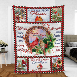 We Love You Always & Forever - Blanket - Memorial, Loving, Christmas Gift For Family With Lost Ones, Children, Grandkids, Siblings, Cousins - Giftago