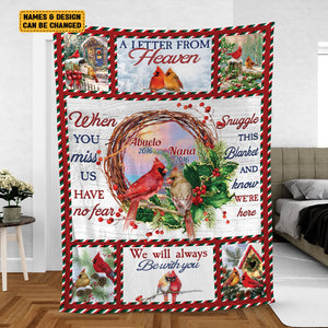 We Love You Always & Forever - Blanket - Memorial, Loving, Christmas Gift For Family With Lost Ones, Children, Grandkids, Siblings, Cousins - Giftago