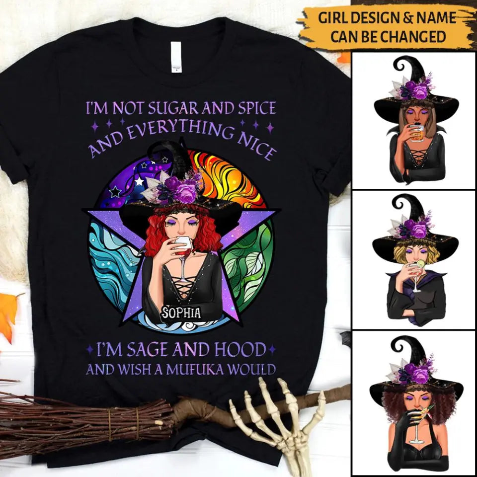Personalized I'm Not Sugar And Spice And Everything Nice T-Shirt_CC0822HN - Giftago