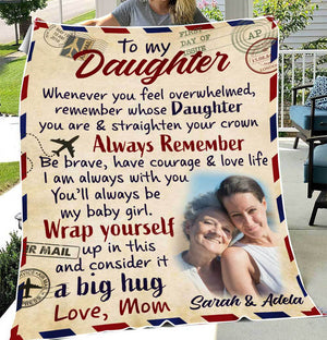 A Letter To My Daughter - Blanket - Loving Gift For Daughter, Baby Girl - Giftago