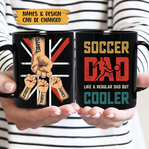 Behind Ever Soccer Player - Personalized Black Mug - Best Gift For Father - Giftago