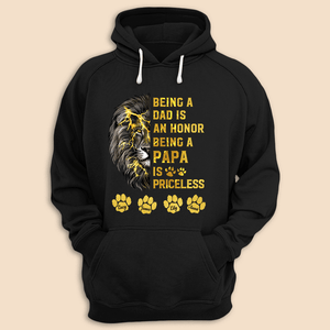 Being A Dad Is An Honor - Personalized T-Shirt/ Hoodie - Best Gift For Father - Giftago