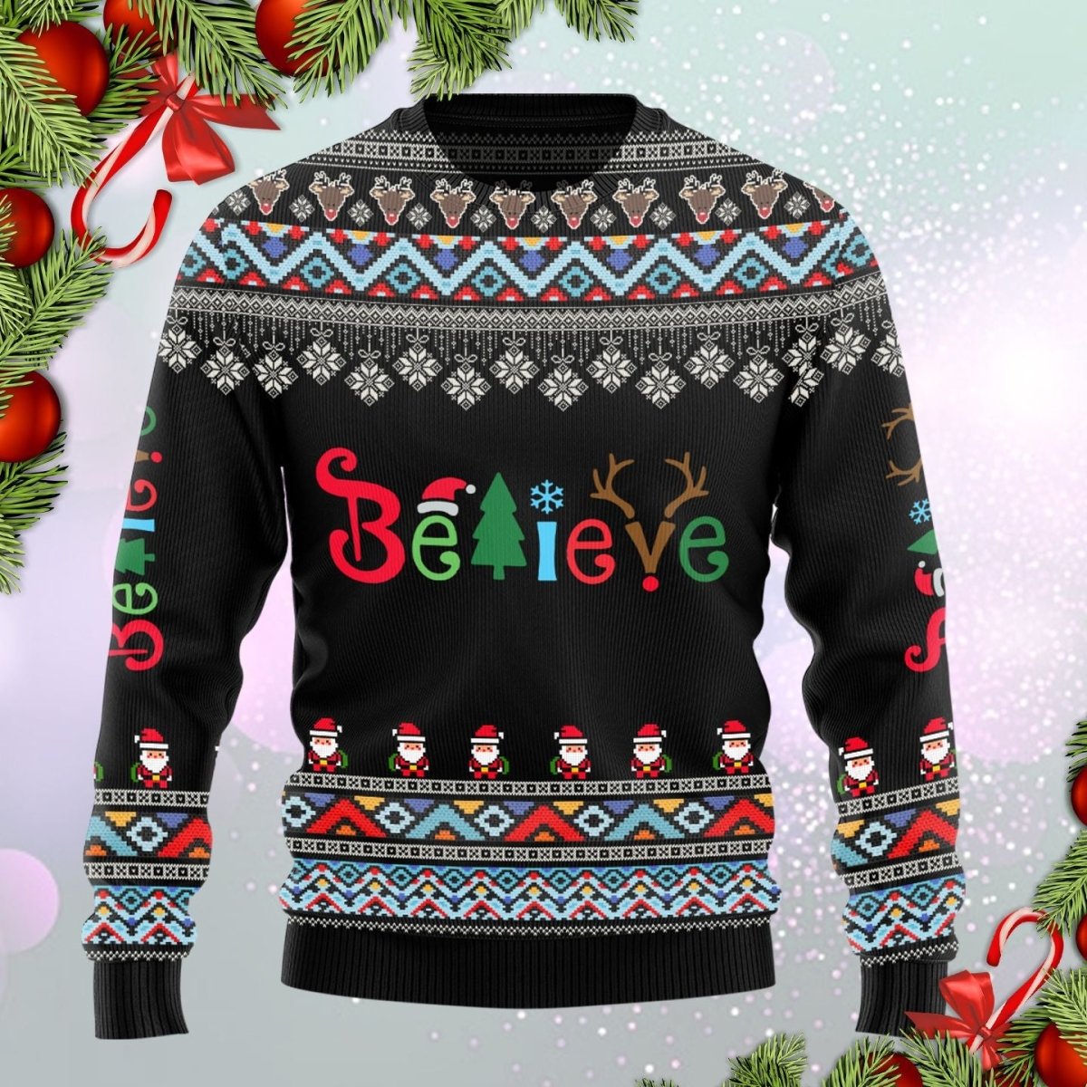 Christmas Ugly Sweater Believe  - Gift for Christmas - Giftago
