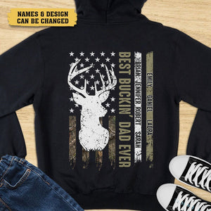 Best Buckin Dad Deer - Personalized T-Shirt/ Hoodie - Best Gift For Father - Giftago