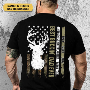 Best Buckin Dad Deer - Personalized T-Shirt/ Hoodie - Best Gift For Father - Giftago
