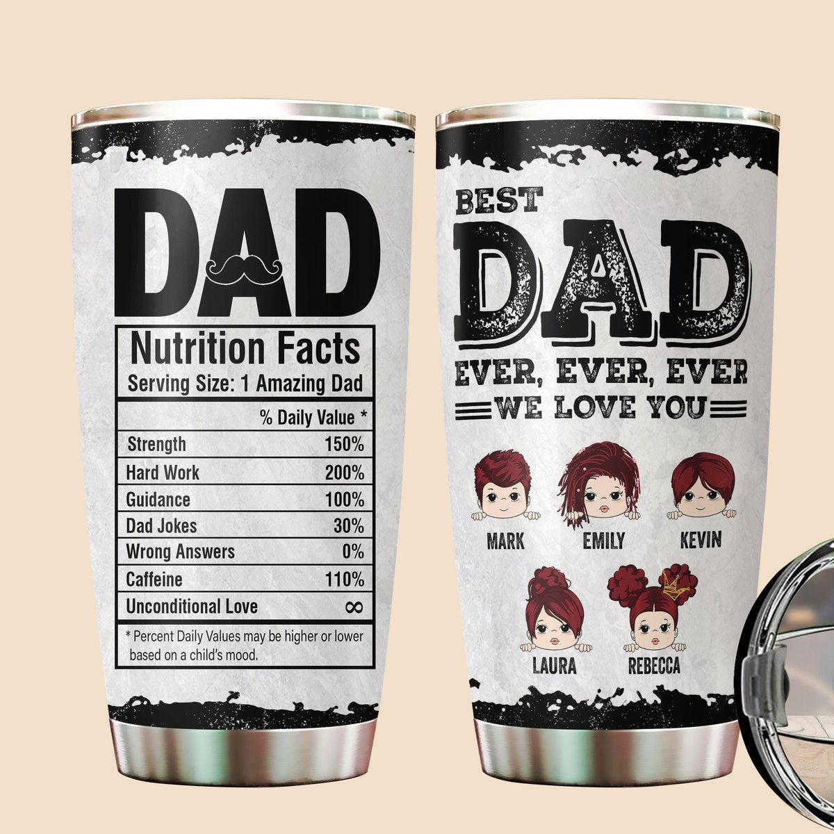 Best Dad Ever Ever - Personalized Tumbler - Best Gift For Father - Giftago