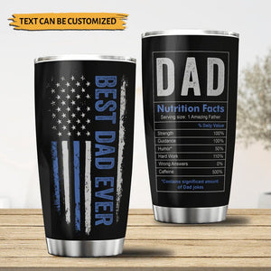 Best Dad Ever - Personalized Tumbler - Best Gift For Father - Giftago