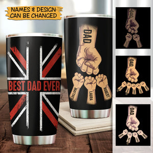 Best Dad Ever (UK) - Personalized Tumbler - Best Gift For Father - Giftago