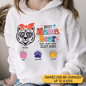 Personalized Mom T-Shirt/Hoodie - Best Mama Bear Ever