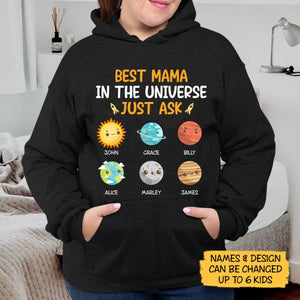 Best Mama In The Universe - Personalized T-Shirt/ Hoodie - Best Gift For Mother - Giftago