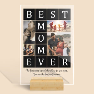 Best Mom Ever - Personalized Acrylic Plaque - Best Gift For Mother - Giftago