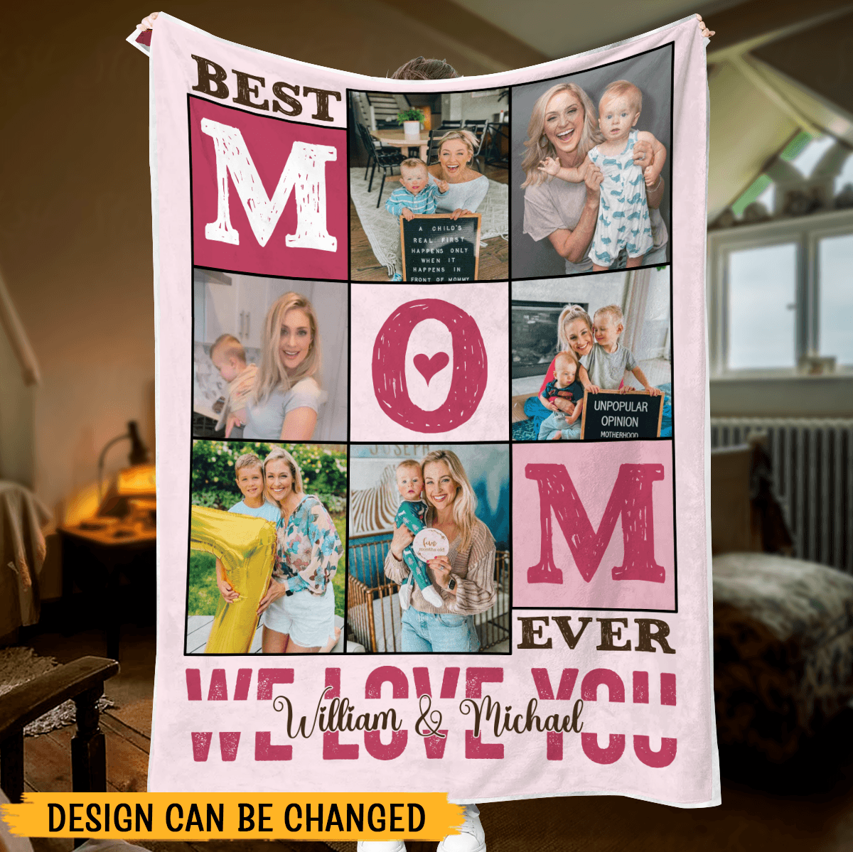 Best Mom Ever - Personalized Blanket - Best Gift For Mother - Giftago