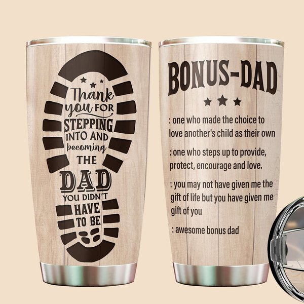 Personalized Tumbler For Bonus Dad