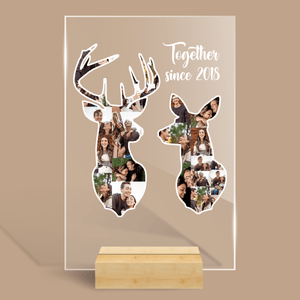 Buck Doe Together Since - Personalized Acrylic Plaque- Best Gift For Valentine - Giftago