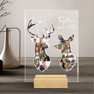 Buck Doe Together Since - Personalized Acrylic Plaque- Best Gift For Valentine - Giftago