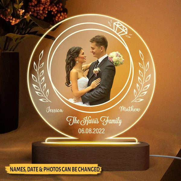 Personalized Rotating (HEART ) Table Lamp with LED Light [[ Best Gift for  Wedding, Anniversary, Birthday, Couple, Home Decor, Valentine, BFF