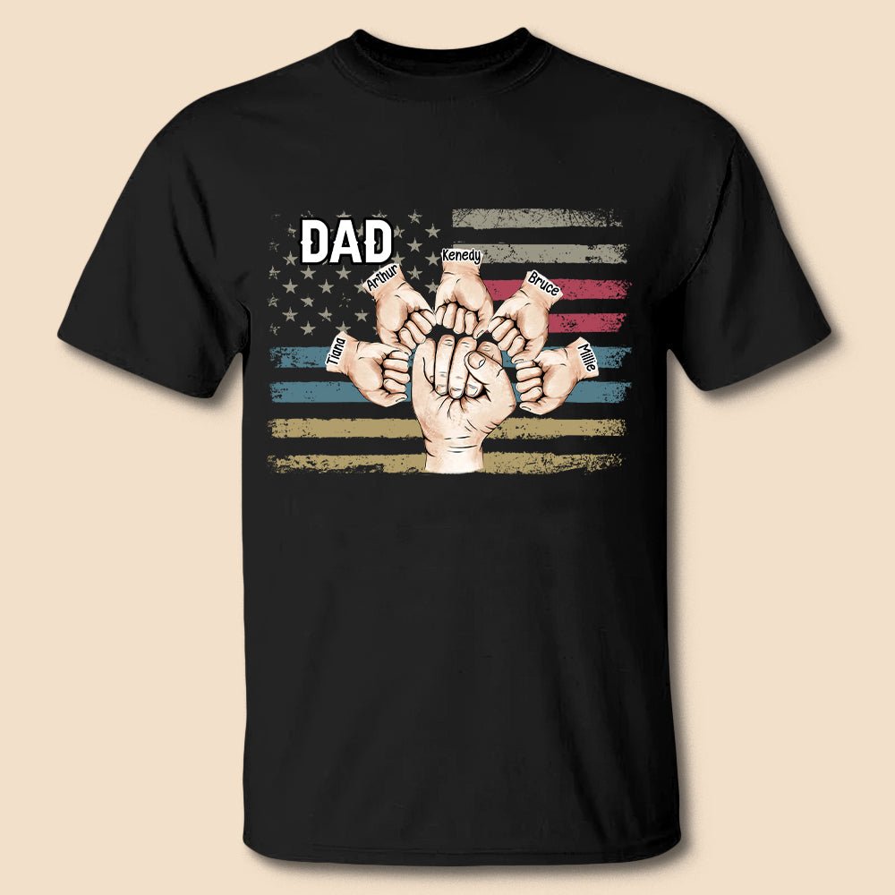Dad Fist Bump - Personalized T-Shirt/ Hoodie - Best Gift For Dad - Giftago